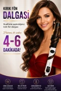 فر کننده مو اتوماتیک HRS-430 با قطر 32 میلیمتر - موج آبی - سفید