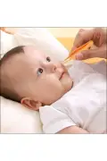 دو عدد پنس تمیزکننده بینی، گوش و ناف نوزاد با نوک باریک پلاستیکی + چنگال و قاشق