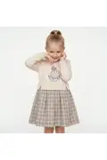 ست پیراهن و دامن با طرح چهارخانه برای دختران