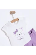 تی‌شرت و شورت دخترانه نوزاد HelloBaby با طرح