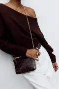 کیف با طرح تمساح مینی با دانه‌های درخشان