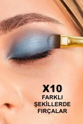ست براش آرایشی 10 عددی دسته مشکی