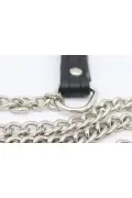 زنجیر گرداننده سگ با دسته چرمی 8mm X 140cm