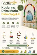 ست بزرگ اسباب بازی پرندگان برای طوطی سلطان و پرندگان هم اندازه (با هدیه غافلگیرکننده)