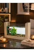آکواریوم چوبی مینی برای ماهی بتا طراحی مدرن شیک و طبیعی