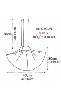 کیف حمل سگ با آستر پنبه‌ای - کوله‌پشتی سیاه مخصوص مادر سگ