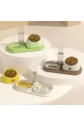 کاسه غذا و آب ۳ در ۱ برای گربه و سگ – آبسردکن + تغذیه آهسته + کاسه استیل
