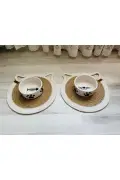 2 عدد ظرف آب و غذای سرامیکی با کیفیت بالا (12.5 سانتی‌متر، 400 میلی‌لیتر) برای گربه و سگ