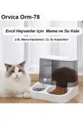 ظرف غذا و آب دو در یک برای حیوانات خانگی گربه و سگ