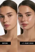 رژ و رژگونه دیلیلی سایز بزرگ 8.77 گرم + کرم مرطوب‌کننده درخشان روبی گلد + کیف آرایش