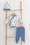ست هدیه لباس نوزاد 3 تکه از 100% پنبه با طرح خرس