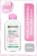 آب میسلار پاک کننده آرایش 200ML، 24 ساعت رطوبت رسانی، مناسب برای پوست‌های حساس، وگان و بدون آزمایش بر روی حیوانات