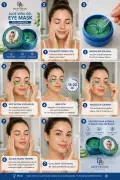 ماسک چشم سفت‌کننده حاوی آلوئه‌ورا و کلاژن 1.4 گرم میسا 60 عددی