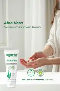 کرم مرطوب‌کننده طبیعی آلوئه ورا برای دست و بدن 75 میلی‌لیتر