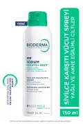 اسپری بدن سبیوم کراتو+ ضد جوش و لک آکنه حاوی اسید سالیسیلیک و نیاسینامید 150ml