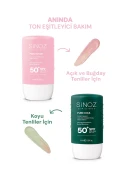 کرم ضد آفتاب مایع صورتی با SPF50+ و خاصیت ضد لک Pink Touch