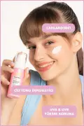 کرم ضد آفتاب تنظیم کننده رنگ صورتی SPF 50+ PA++++ | فیلتر کره‌ای نسل جدید 50 میلی‌لیتر