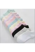 جوراب پاتیک زنانه پنبه‌ای رنگی 10 جفت بسته اقتصادی