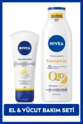 لوسیون بدن سفت کننده ویتامین C و Q10 250ml و کرم دست ضد پیری 75ml