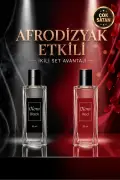ست هدیه عطر مردانه مشکی 50 میلی لیتر و عطر زنانه قرمز 50 میلی لیتر