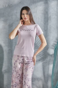 ست کاپری %100 ویسکوز با طرح گل