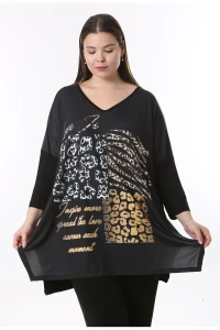 تونیک بزرگ سایز با طرح زنانه
