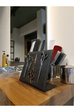 نگهدارنده مگنتی قیچی و شانه آرایشگر سیاه