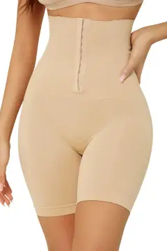 شورت کمر بند دار با اثر سفت کننده و فرم دهنده