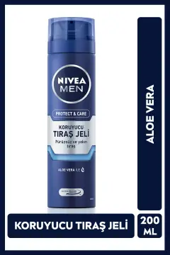 ژل اصلاح محافظ و مراقبت مردانه 200ml، آلوئه ورا، نرم کننده ریش، خنک کننده