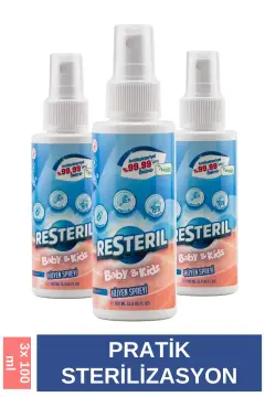 اسپری ضدعفونی کننده نوزاد بدون الکل سایز سفر 100ml x3 هیپوکلروزی خالص اسپری بهداشت مدرسه برای بچه‌ها