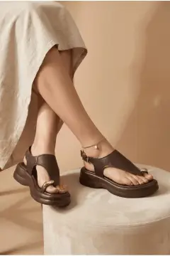 سندل زنانه مایا کلارا مدل 00121060 قهوه‌ای