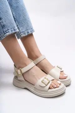 سندل زنانه بریدلیا 0012210 بژ چرم