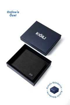 کیف پول کارتی با جعبه هدیه و بخش‌های طراحی شده