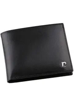 کیف پول مردانه مشکی با لوگو 2361S