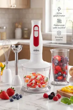 ست مخلوط کن SHB 3100S شامل همزن، خردکن و لیوان اندازه‌گیری
