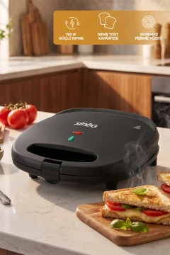 دستگاه توست ساز گرانیتی SSM-2513 – گرم شدن سریع، سطح نچسب، تمیز کردن آسان