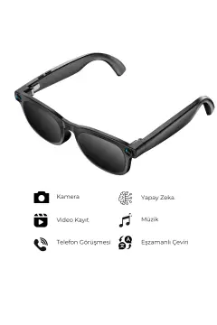 عینک آفتابی هوشمند G2 Pro با هوش مصنوعی – دوربین بلوتوثی با حافظه و موسیقی، ترجمه زنده AI، IPX5
