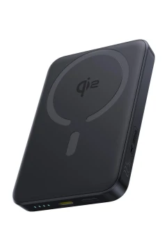پاوربانک EnerFill FM12 مگ‌سیف Qi2 با ظرفیت 10000mAh و توان 22.5W سیاه