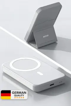 پاوربانک مگ‌سیف با پایه 10000mAh سریع قابل حمل برای آیفون 11 12 13 14 15 16 17 و سامسونگ شیائومی