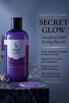 ژل دوش لایه‌بردار و آرامش‌بخش Secret Glow با حجم 250 میلی‌لیتر