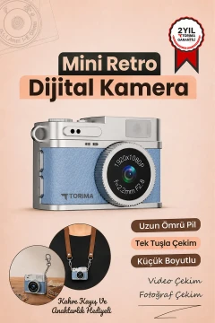 دوربین دیجیتال مینی سلفی ویدئو بلاگ دوربین مینی کلیدی 1080P CMR35 آبی
