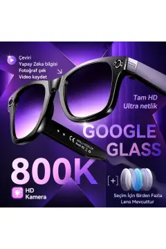 عینک دوربین هوشمند W610 AI 4K با WiFi و بلوتوث 5.3 | دوربین 8MP سونی، دستیار صوتی پشتیبانی شده توسط GPT، عکاسی و فیلمبرداری