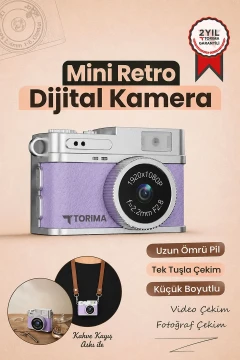 دوربین دیجیتال مینی سلفی ویدئو مینی وُلاگ 1080P CMR35 بنفش
