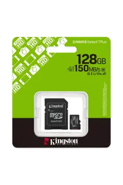 کارت حافظه میکرو SDXC کانووس سلت پلاس نسل 3 با ظرفیت 128 گیگابایت + آداپتور