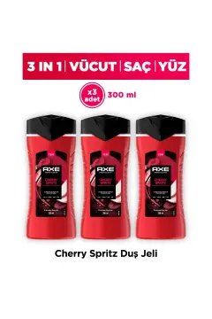 ژل دوش پریمیوم کالکشن چری اسپرینتس ۳ در ۱ بدن، مو و صورت ۳۰۰ میلی‌لیتر x3