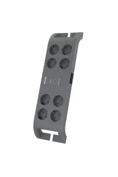 SPN3180A/62، 8 سوکت، پریز با محافظت از جریان، 2400 ژول، کابل 2 متری، (خاکستری)