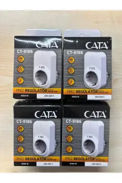 پریز بی‌سیم تک‌تایی ۴ عددی CT-9186 با محافظت در برابر نوسانات برق و استفاده ایمن ۴۰۰۰ وات