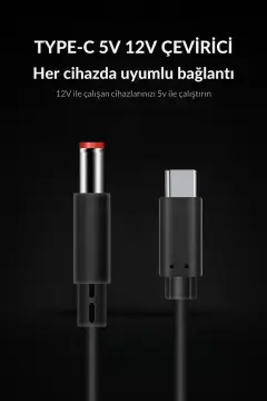 کابل پاوربانک سوپر باکس Type-C 3A 5V 12V تبدیل کننده