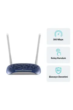 مودم فیبر نوری بی‌سیم ADSL2+-VDSL با سرعت 300 Mbps و 4 پورت TD-W9960
