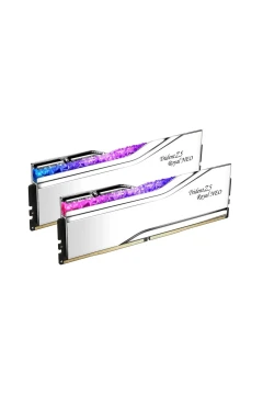 رم G.Skill Trident Z5 Royal Neo Silver RGB با ظرفیت 64 گیگابایت (2X32 گیگابایت) DDR5 6000MHz CL26 AMD EXPO